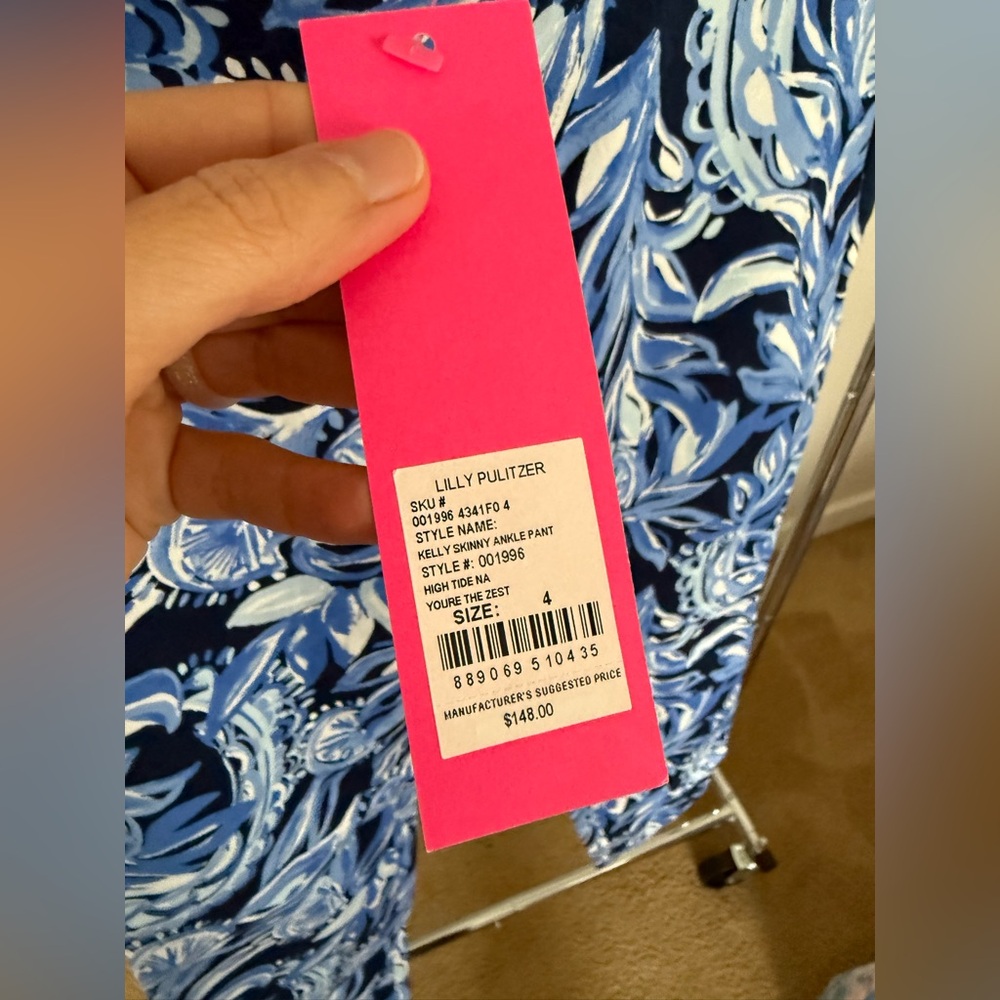 Lilly Pulitzer ankle pant, Size 4, NWT - Picture 4 of 10